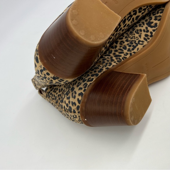 Dolce Vita Samy Leather Leopard Print Pointy Toe Bootie 7.5M - Picture 12 of 13